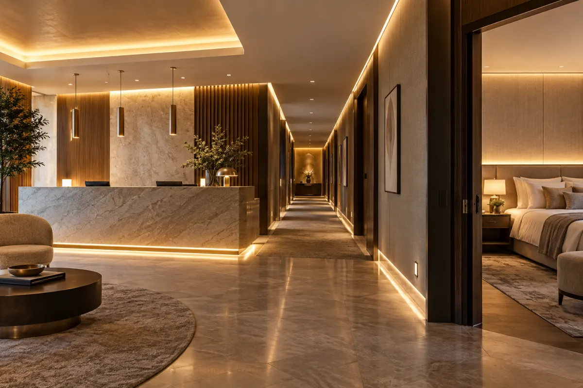 Vì sao khách sạn nên đầu tư hệ thống LED theo khu vực? - Giải pháp LED - ENTEC LED