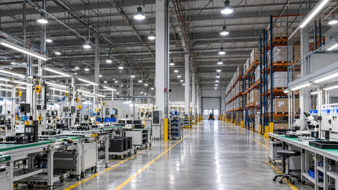 Cách chọn đèn LED nhà xưởng theo khu vực sử dụng - Giải pháp LED - ENTEC LED