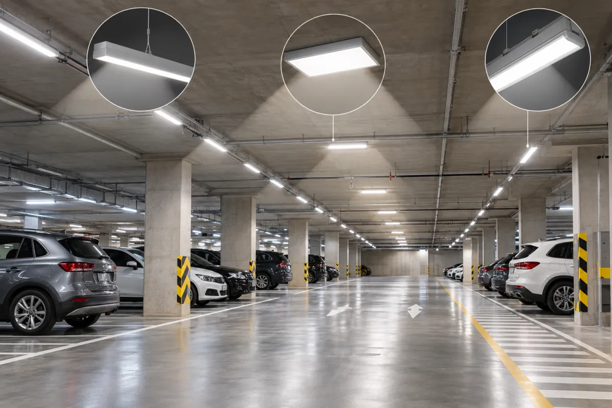 Tiêu chí chọn đèn LED cho tầng hầm, bãi đỗ xe - Giải pháp LED - ENTEC LED