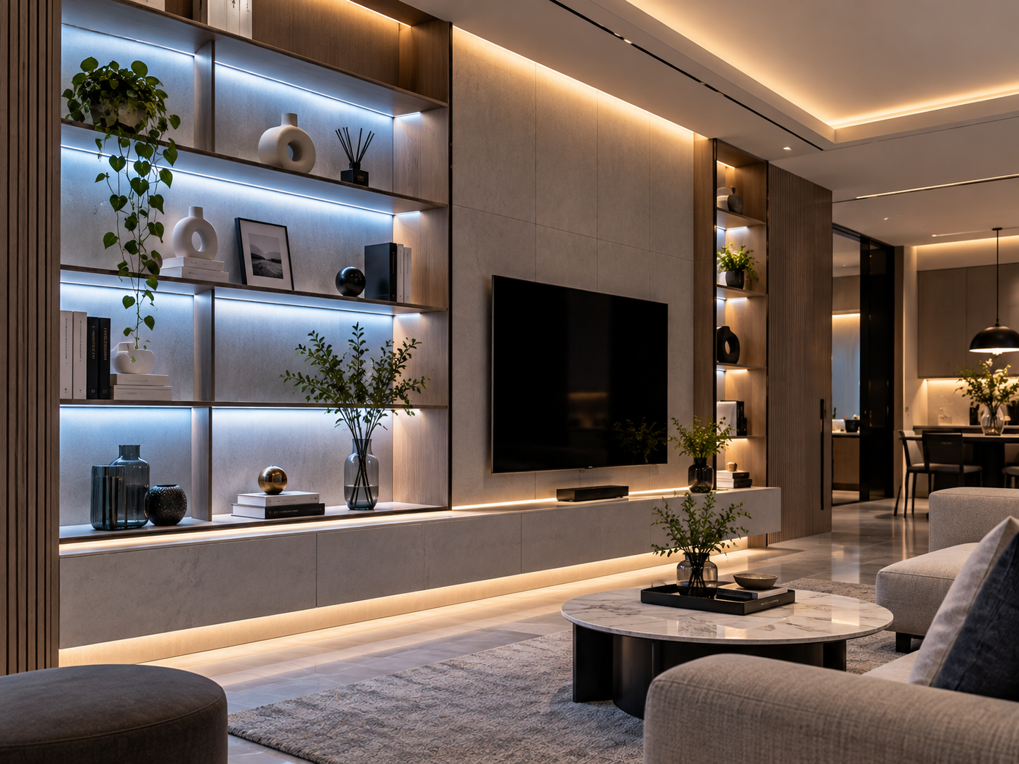 LED dây hắt trần, hắt khe – Kiến tạo chiều sâu không gian
