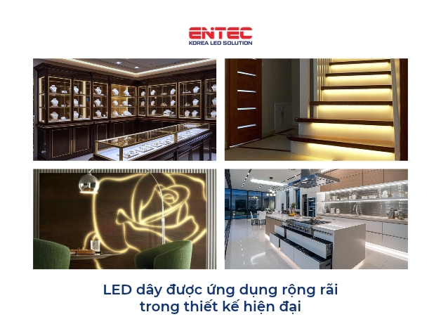 LED dây – Giải pháp chiếu sáng được ứng dụng rộng rãi trong thiết kế hiện đại