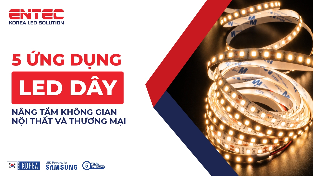 ứng dụng led dây hiện đại